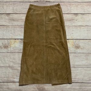 J. Crew vintage suede maxi skirt size 10